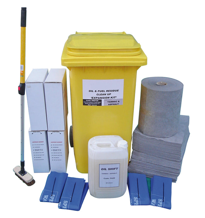 Hazkit - Expansion Pack 50m2 - Tarmac and Asphalt Oil Stain and Residue Cleaning Kit - Fentex