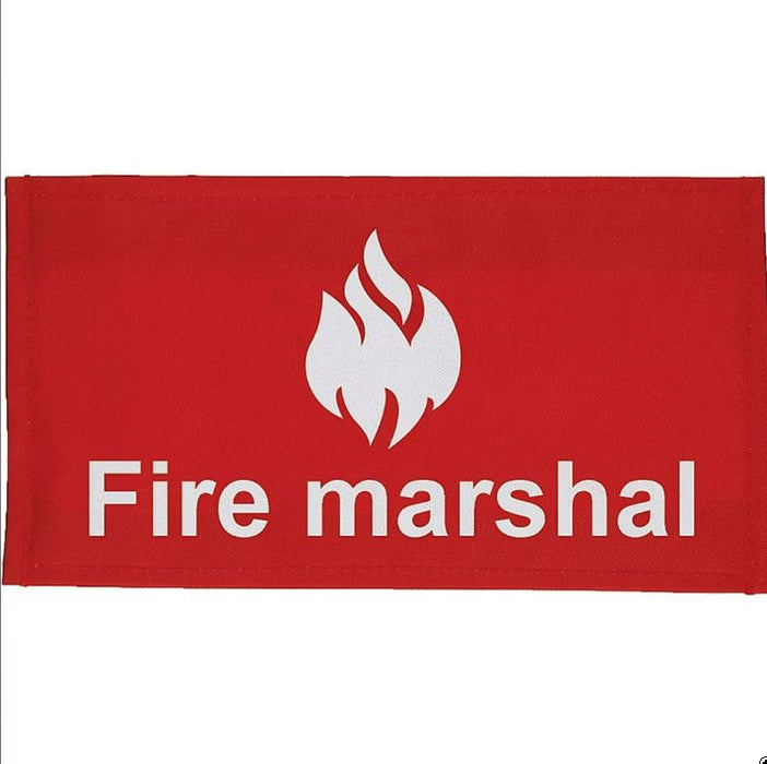 Hazkit - Fire Marshal Velcro Red ID Armband - Hazkit