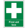 Hazkit - First Aid Box Sign - A5 - 1mm Rigid plastic - Hazkit
