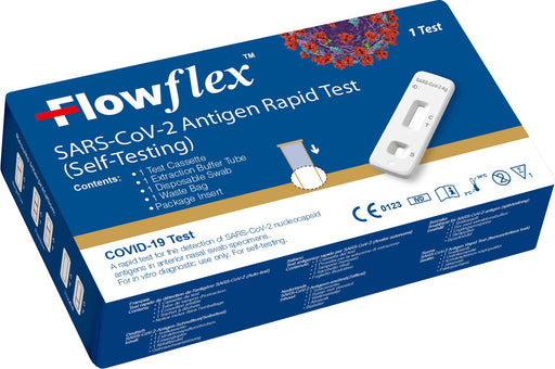 Hazkit - FlowFlex SARS-COV-2 Antigen Rapid Test (Self-Testing) - COVID Lateral Flow Test - FlowFlex