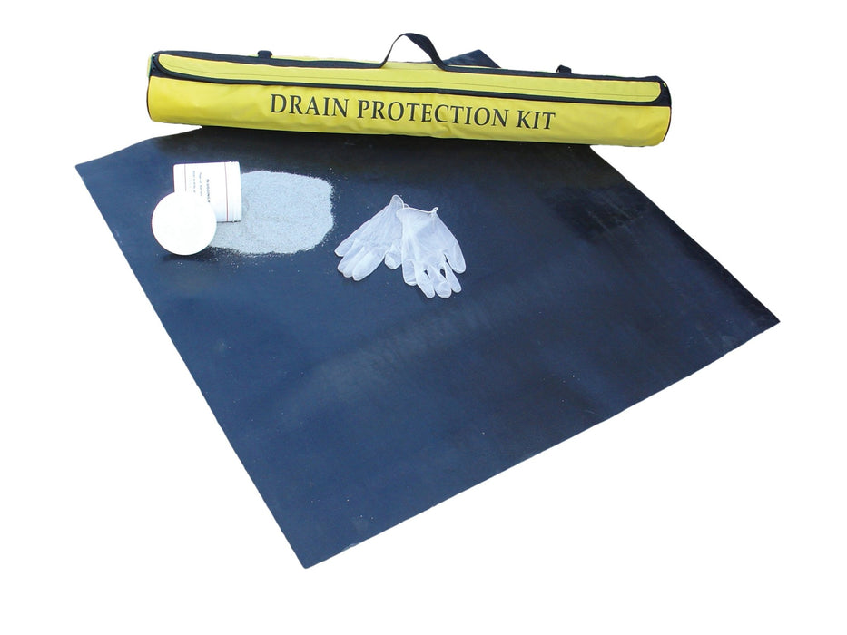 Hazkit - Full Portable Reusable Drain Protection Kit including Holdall - Fentex