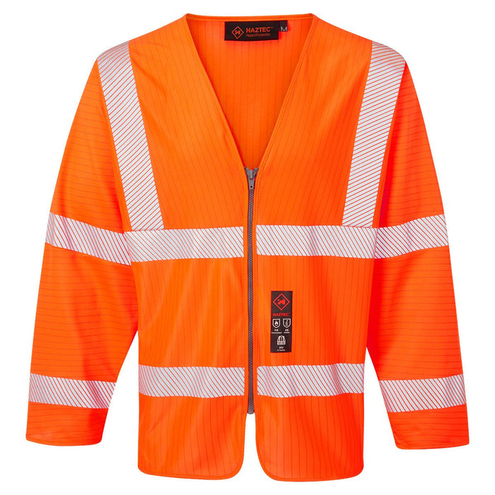 Hazkit - HAZTEC® Loreto FR AS Inherent Long Sleeved Hi-Vis Waistcoat - HAZTEC