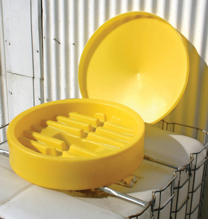 Hazkit - IBC Funnel with Lid - Spill Free Filling of IBCs - Built In Debris Strainer - Fentex