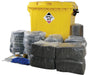 Hazkit - Industrial Depot Site General Purpose Spill Kit in Wheeled Bin - Treats 800 Litres - Fentex