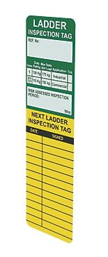 Hazkit - Ladder Tag Inserts - Pack of 10 - For use with AssetTag Holders - AssetTag