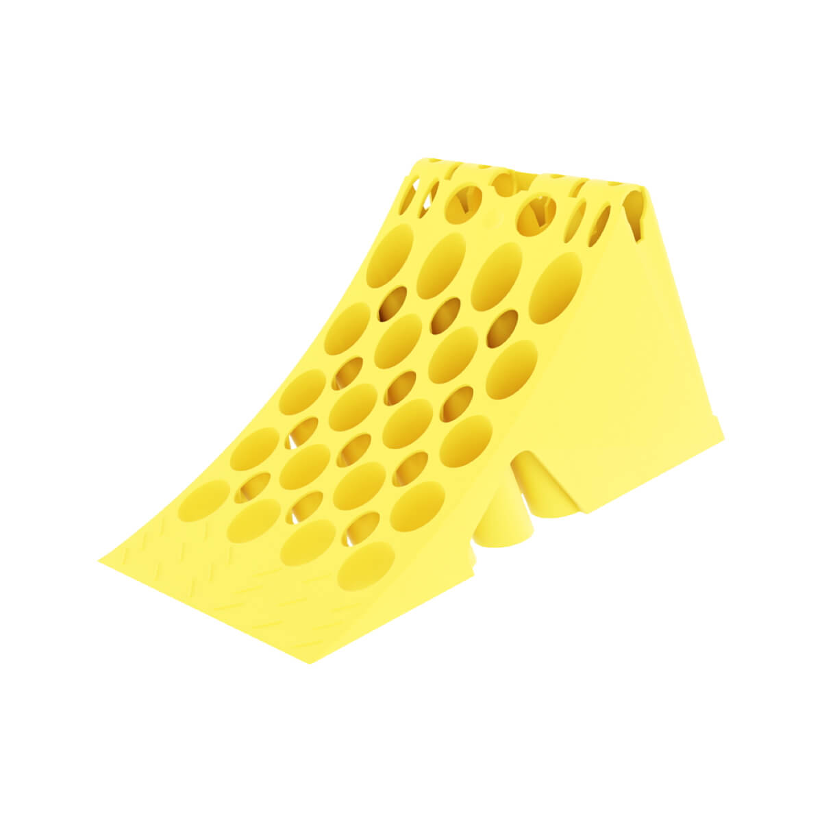 Hazkit - Large Sturdy Plastic Wheel Chock For Vehicles Over 3.5T - Non - sparking - Hazchem