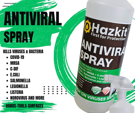 Hazkit - Multipack 1L Everyday Antiviral Antibacterial, Antifungal Spray - Safe on Hands, Machinery, Surfaces - Fentex