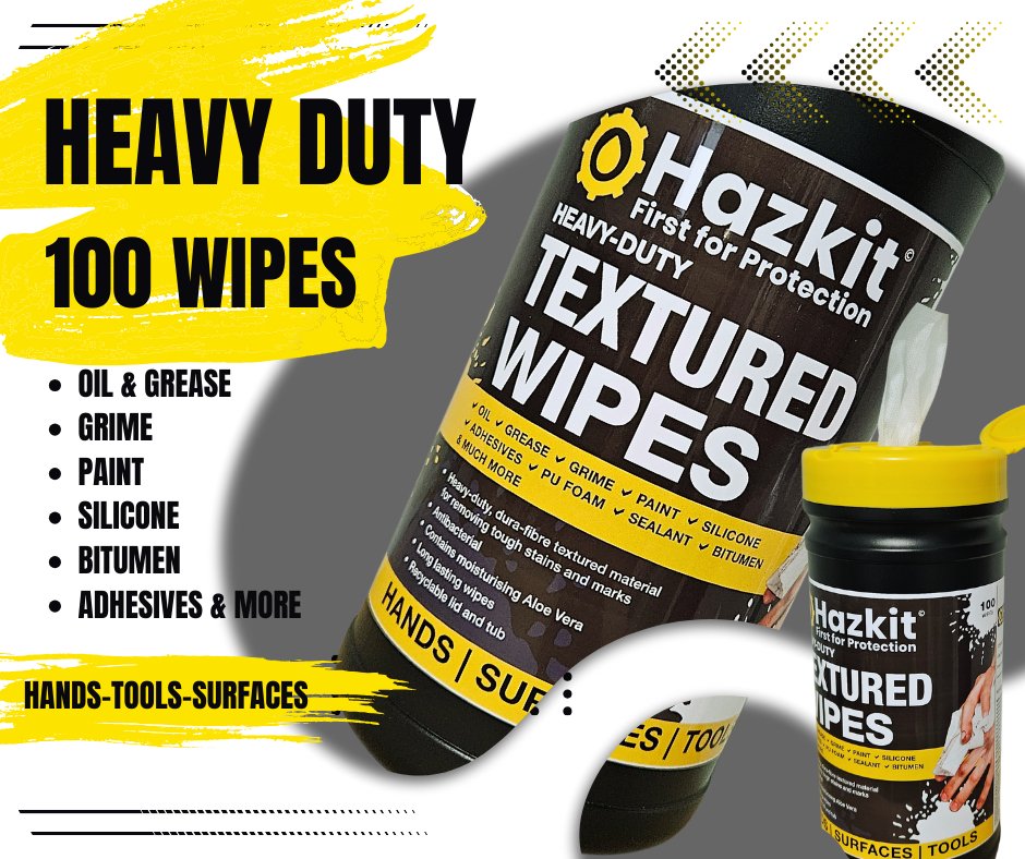 Hazkit Buy Multipack x 100 Heavy Duty XL Textured Wipes - Hands, Tools ...