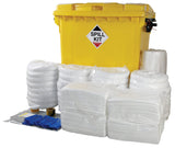 Hazkit - Industrial Oil and Fuel Spill Kit in Wheeled Bin - Treats 800 Litres - Fentex