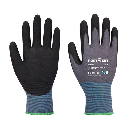 Hazkit - Pack of 5, 10 or 50 - Portwest NPR Pro Nitrile Foam Work Gloves - AP65 - Portwest