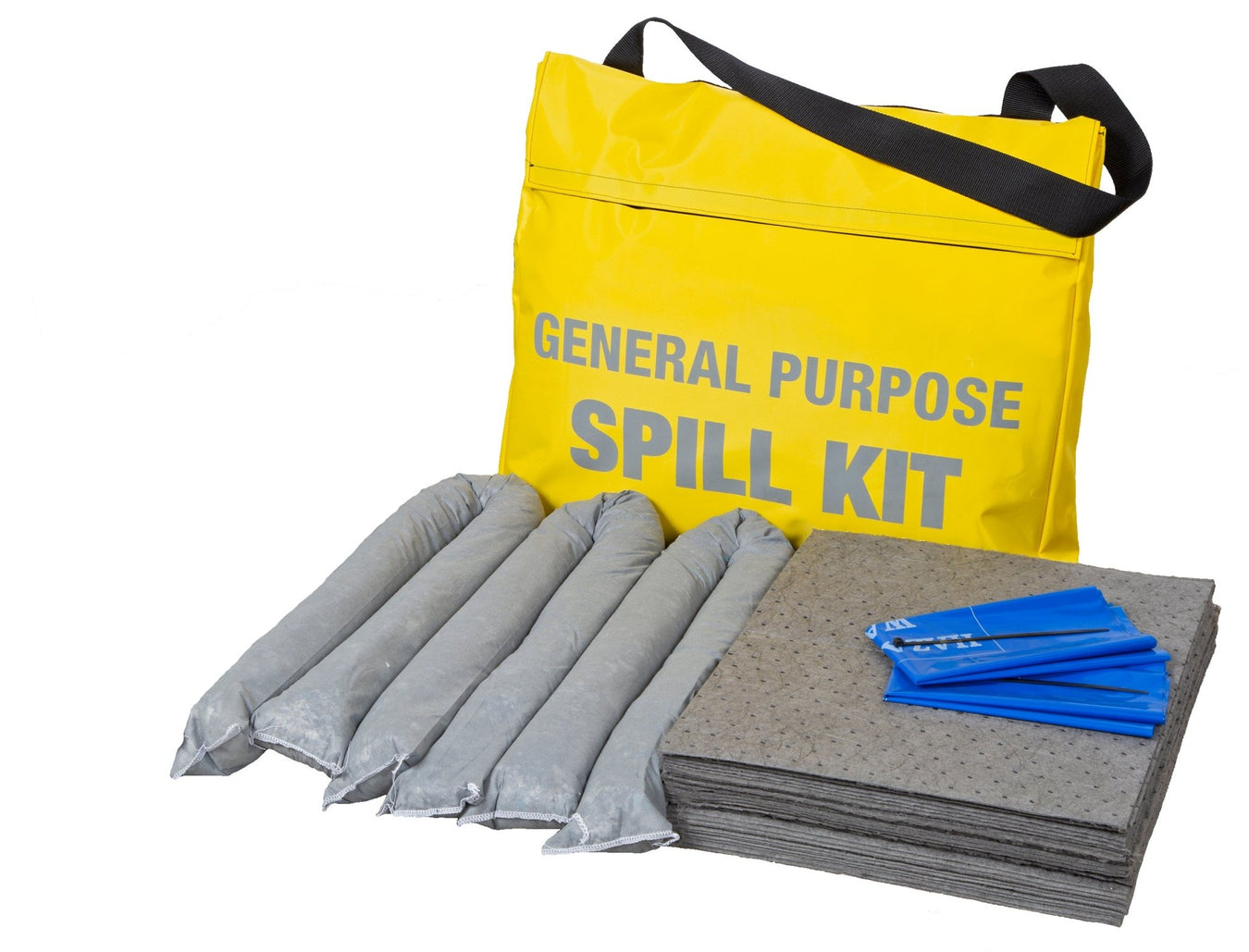 Hazkit - Portable General Purpose Spill Kit in velcro Satchel - Treats 25/45 Litres - Fentex