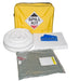 Hazkit - Portable Oil & Fuel Spill Kit in zip close Satchel with Drain Protection - Treats 50 Litres - Fentex