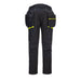 Hazkit - Portwest DX4 Waterproof Windproof Softshell Winter Trousers - Detachable Holster Pocket - DX450 - Portwest