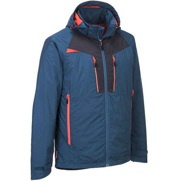 Hazkit - Portwest DX460 Extreme Waterproof Insulated Winter Jacket - Blue - Portwest