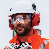 Hazkit - Portwest Endurance Visor Safety Helmet - Vented Wheel Ratchet Short Peak - PW55