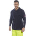 Hazkit - Portwest FR10 Modaflame Flame Retardant Anti Static Long Sleeve Polo Shirt - Navy Blue - Portwest