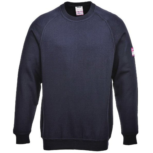 Hazkit - Portwest FR12 Modaflame Flame Resistant Anti Static Sweatshirt - Navy - Portwest