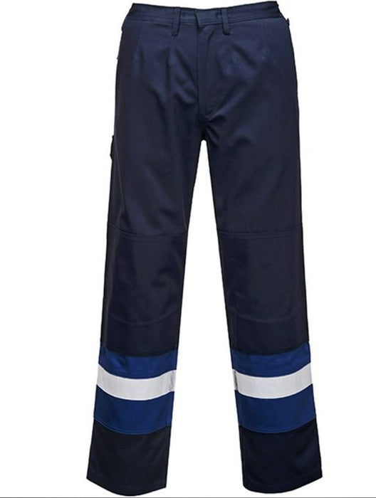 Hazkit - Portwest FR56 Bizflame Plus Flame Retardant Anti Static Trousers - Navy Blue - Portwest