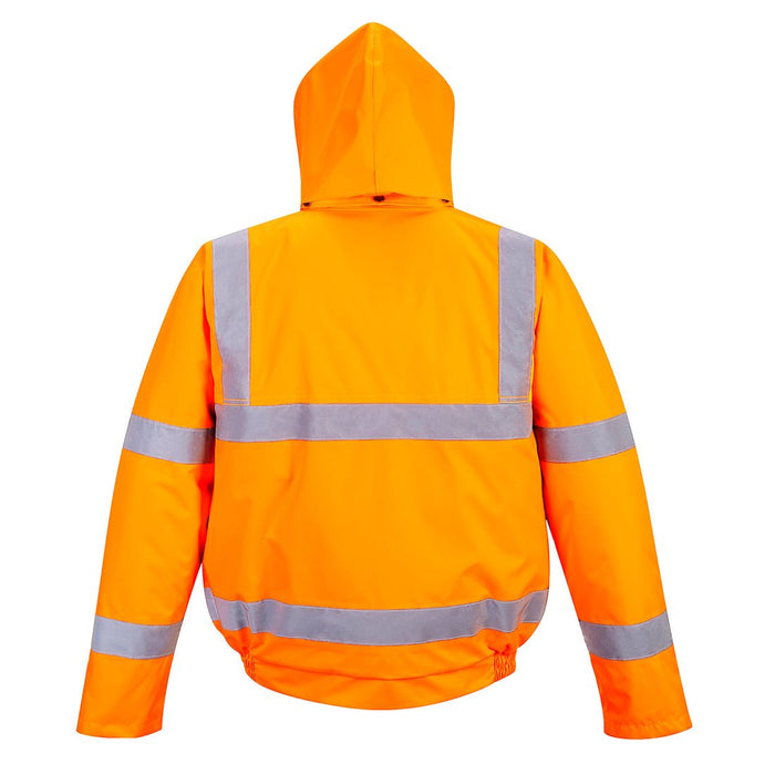 Hazkit - Portwest Hi-Vis Railway Certified Protect up to -40°C Winter Bomber Jacket - Orange RT32 - Portwest