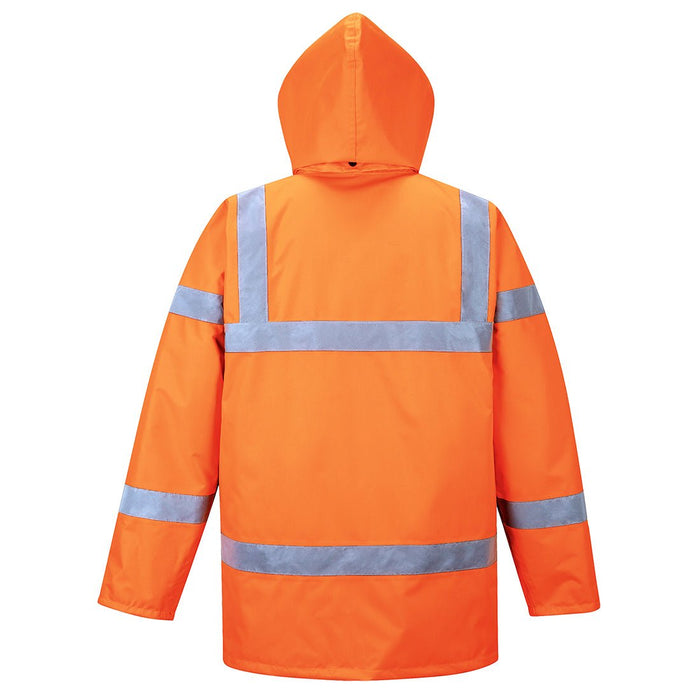 Hazkit - Portwest Hi-Vis Railway Cold Certified Protect up to -40°C Winter Traffic Jacket - Orange RT30 - Portwest