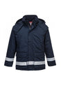 Hazkit - Portwest Insulated Flame Resistant Anti Static Winter Jacket - Navy - FR59 - Portwest