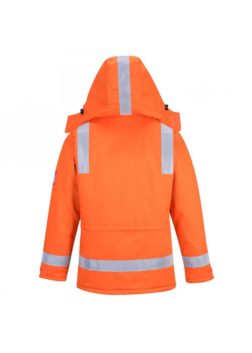 Hazkit - Portwest Insulated Flame Resistant Anti Static Winter Jacket - Orange - FR59 - Portwest