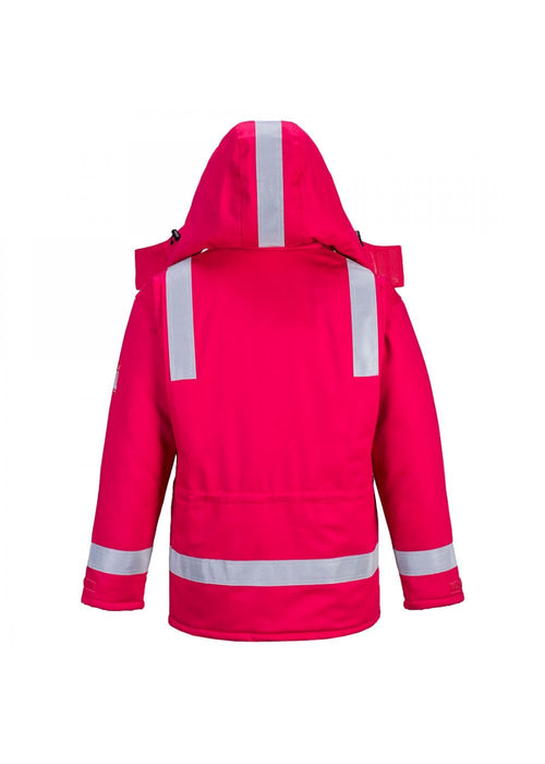 Hazkit - Portwest Insulated Flame Resistant Anti Static Winter Jacket - Red - FR59 - Portwest