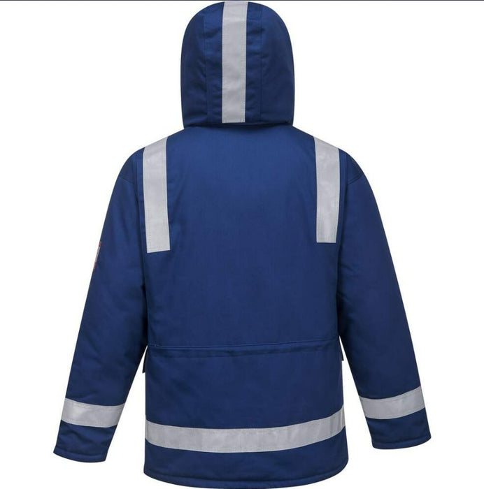 Hazkit - Portwest Insulated Flame Resistant Anti Static Winter Jacket - Royal Blue - FR59 - Portwest