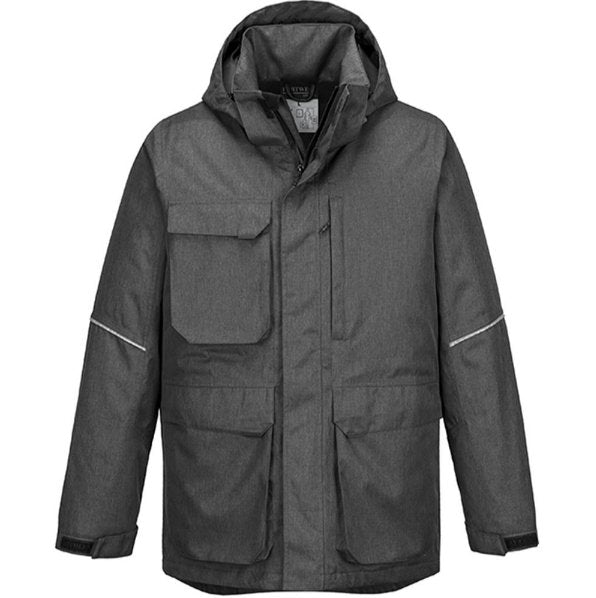 Hazkit - Portwest KX360 Extreme Waterproof Thermal Winter Parka Jacket - Grey - Portwest