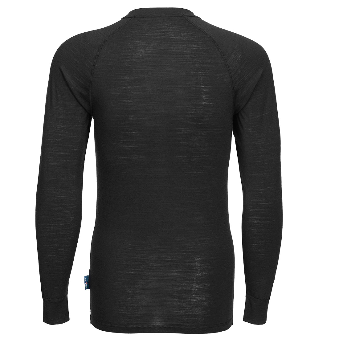 Hazkit - Portwest Merino Wool Thermal Crewneck Baselayer Top - Black B183 - Portwest