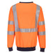 Hazkit - Portwest Modaflame Rail Standard Arc Flame Resistant Anti Static Hi Vis Sweatshirt - Orange FR703 - Portwest