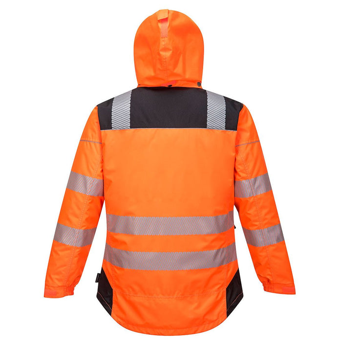 Hazkit - Portwest PW3 Hi - Vis Cold Certified Protect up to - 40°C Waterproof Winter Jacket - Orange/Black T400 - Portwest