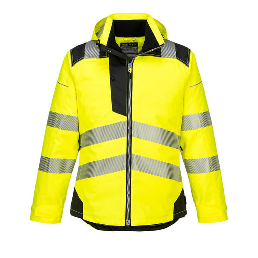 Hazkit - Portwest PW3 Hi - Vis Cold Certified Protect up to - 40°C Waterproof Winter Jacket - Yellow/Black T400 - Portwest