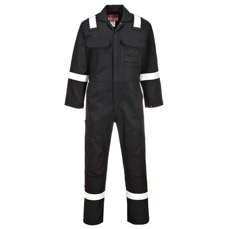 Hazkit - Portwest Regular Bizweld Iona Arc Flame Retardant Overalls - Black BIZ5 - Portwest