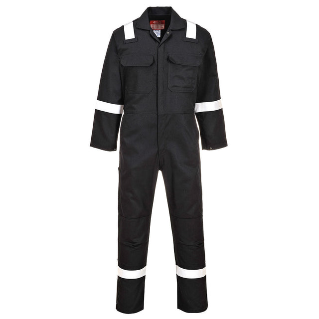 Hazkit - Portwest Regular Bizweld Iona Arc Flame Retardant Overalls - Black BIZ5 - Portwest