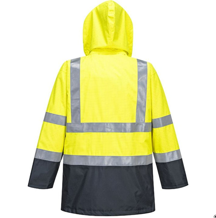 Hazkit - Portwest S779 Yellow/Navy Bizflame Weatherproof Flame Resistant Anti Static Hi Vis Jacket - Portwest