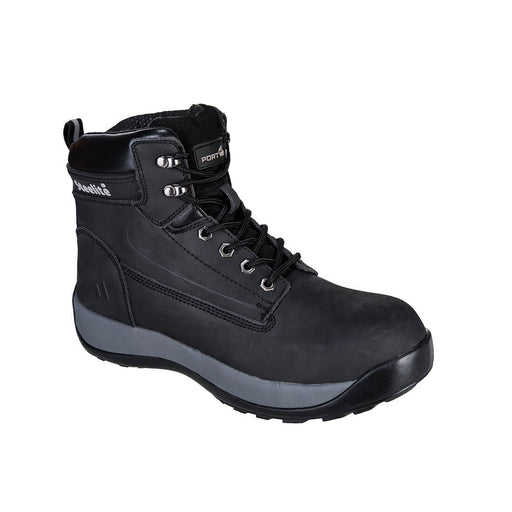 Hazkit - Portwest Steelite Construction Nubuck Antistatic Oil Resistant S3 Safety Boots - FW32 Black - Portwest