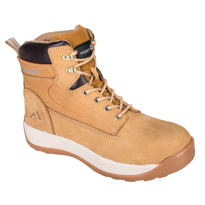 Portwest Steelite Construction Nubuck Antistatic Oil Resistant S3 Safety Boots FW32 Honey