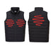 Hazkit - Portwest Ultrasonic Battery Powered Heated Water Resistant Tunnel Gilet - Black S549 - Portwest