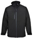 Hazkit - Portwest Windproof and Water Resistant Softshell Jacket - Black TK50 - Portwest