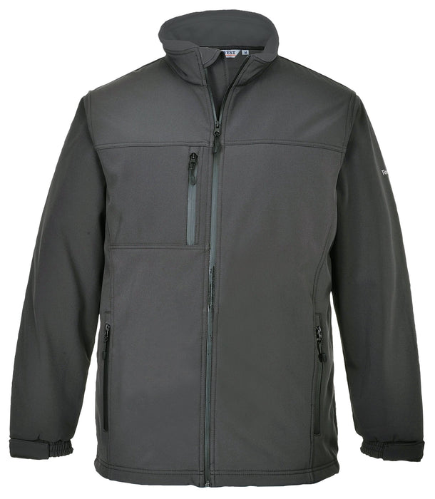 Hazkit - Portwest Windproof and Water Resistant Softshell Jacket - Grey TK50 - Portwest