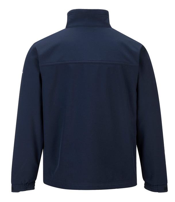 Hazkit - Portwest Windproof and Water Resistant Softshell Jacket - Navy Blue TK50 - Portwest