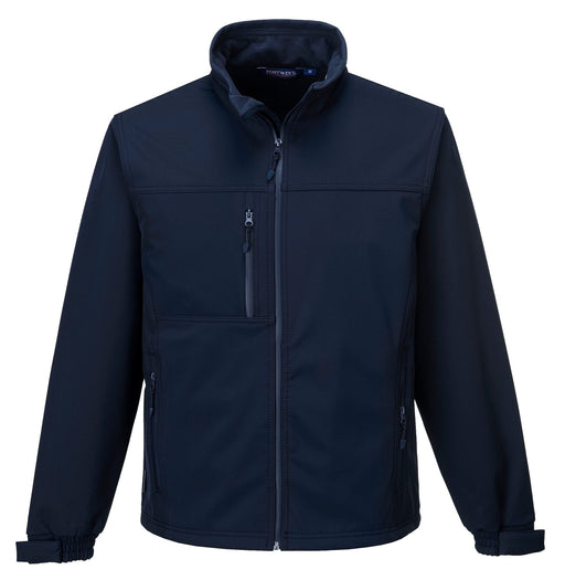 Hazkit - Portwest Windproof and Water Resistant Softshell Jacket - Navy Blue TK50 - Portwest