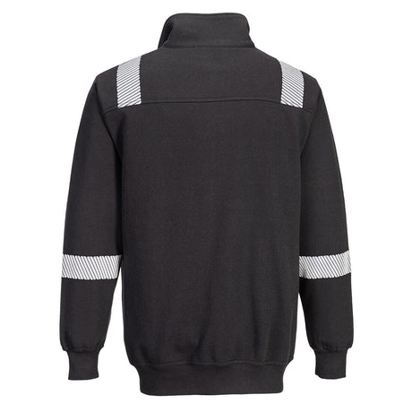 Hazkit - Portwest WX3 Arc Flame Resistant Anti Static Sweatshirt - Black FR710 - Portwest