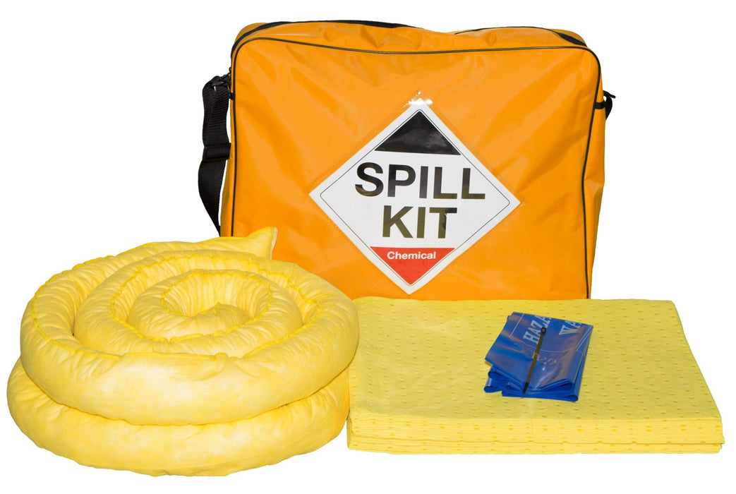 Hazkit - Railway Vehicle Orange Hi Vis Spill Kits - Chemicals - Treats 40 litres - Fentex