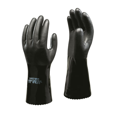 Hazkit - Showa Black PVC Anti - Static ESD Gauntlet - 14″ Long - Showa