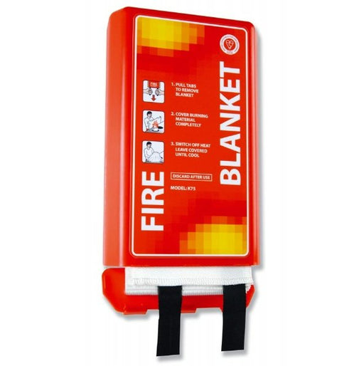 Hazkit - Slimline Wall Mounted Fire Blanket In Case - Large 1.8M x 1.2M - Hazkit