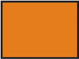 Hazkit - Solid ADR Orange Coloured Plate 300 x 400mm - Stainless steel - Hazkit