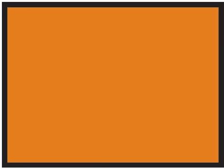 Hazkit - Solid ADR Orange Coloured Plate 300 x 400mm - Stainless steel - Hazkit
