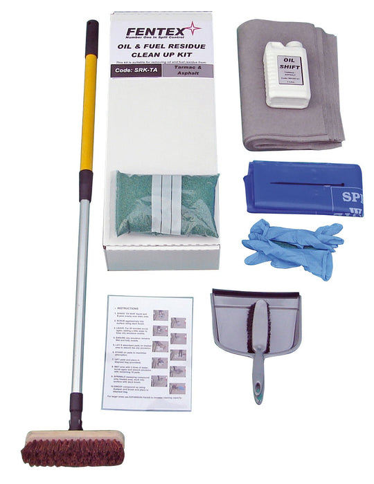 Hazkit - Tarmac and Asphalt Oil Stain and Residue Cleaning Kit - Treats 2.5m2 - Fentex